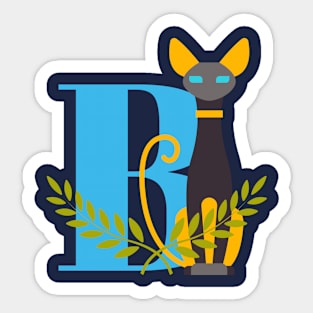 Embrace your inner feline grace - Bastet's blessings upon you. Sticker